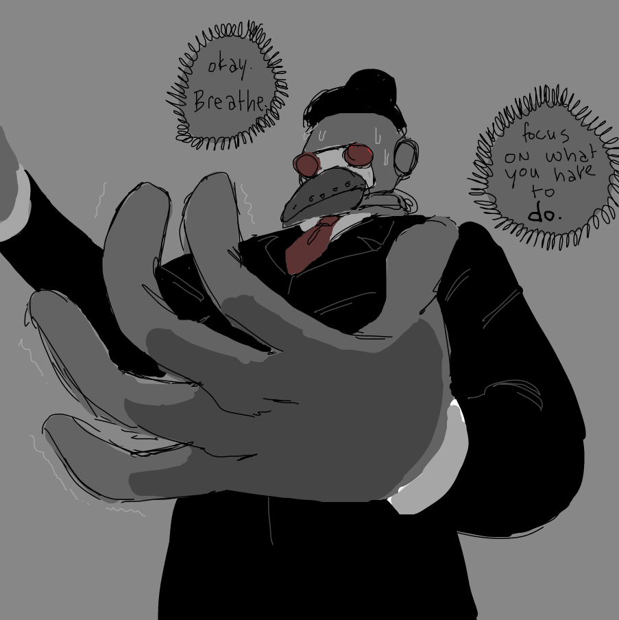 Drawing in Can't Let Yourself Be Known. by cuppapeach