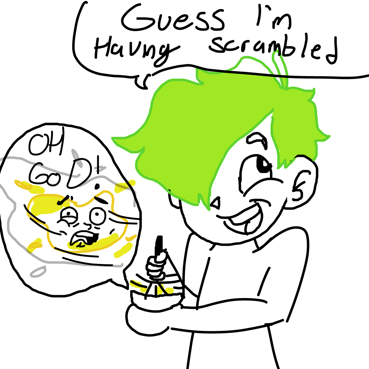  - Online Drawing Game Comic Strip Panel by CherryFlavored