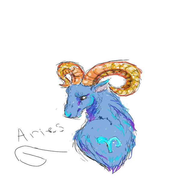 Drawing in zodiac by booboobear