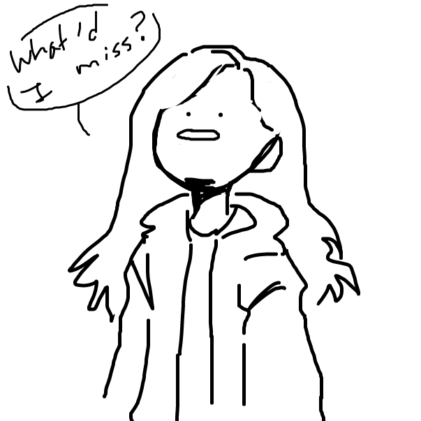 Drawing in How long have i been gone- by RandomDoodler