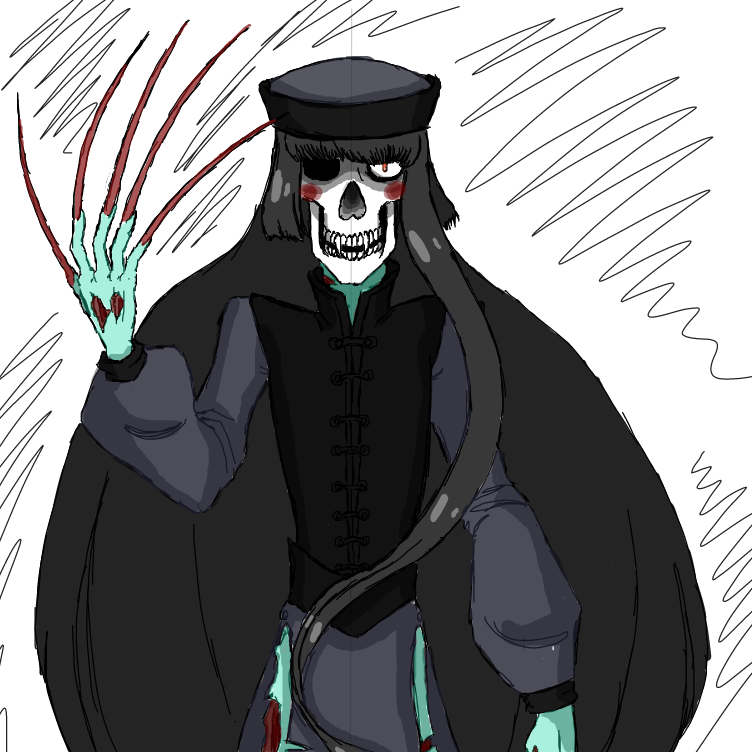 This is meant to be a severely decayed Jiangshi. Hope I conveyed that okay here lol - Online Drawing Game Comic Strip Panel by ⚰