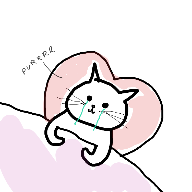 Drawing in weird kitty by niania