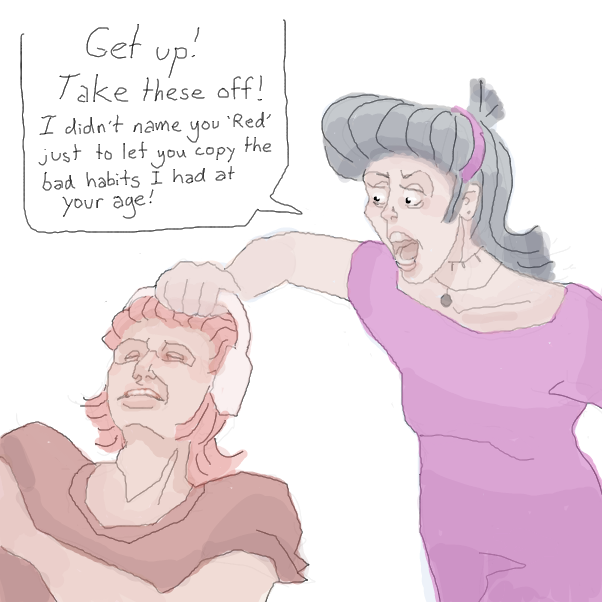 ankles gone entirely - Online Drawing Game Comic Strip Panel by Chepley