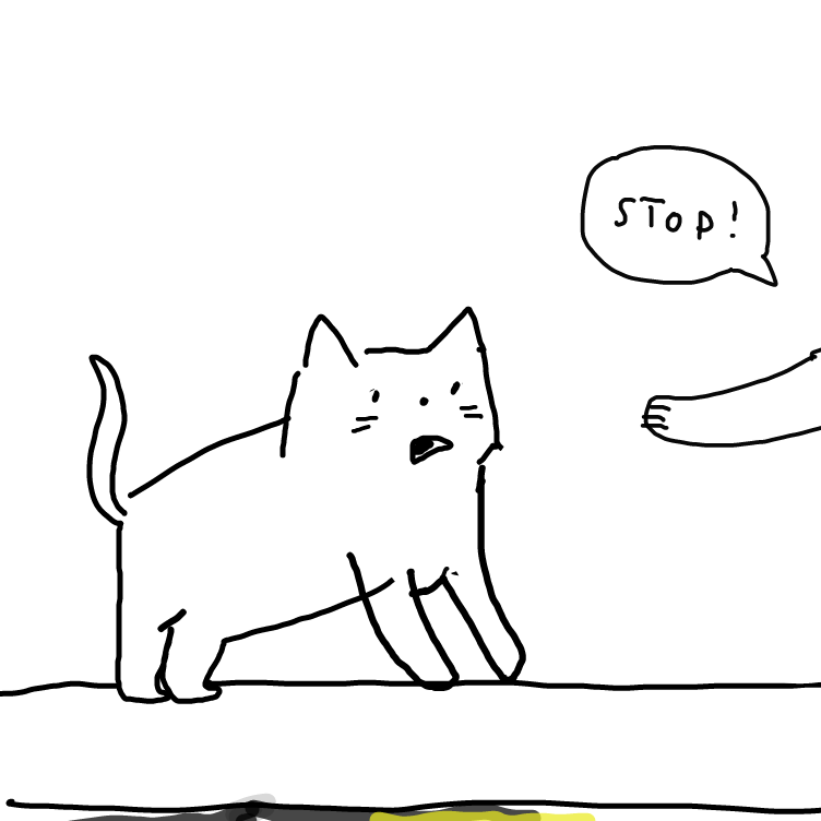 Drawing in cat by niania