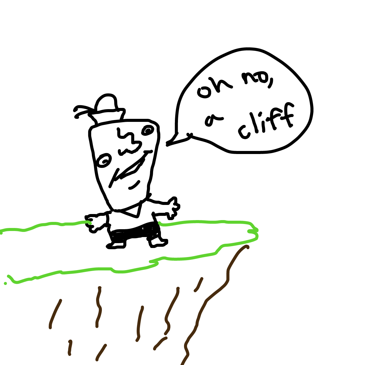 Drawing in watch out harold! by Prawnston