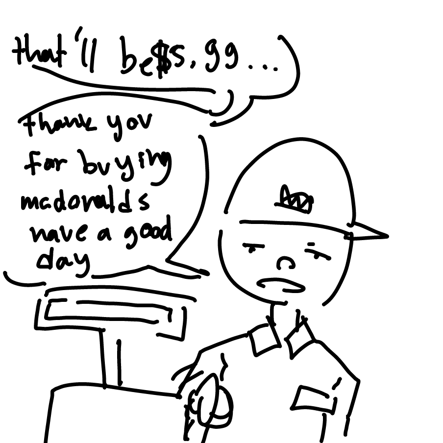 Drawing in cheese sand wich by unyu