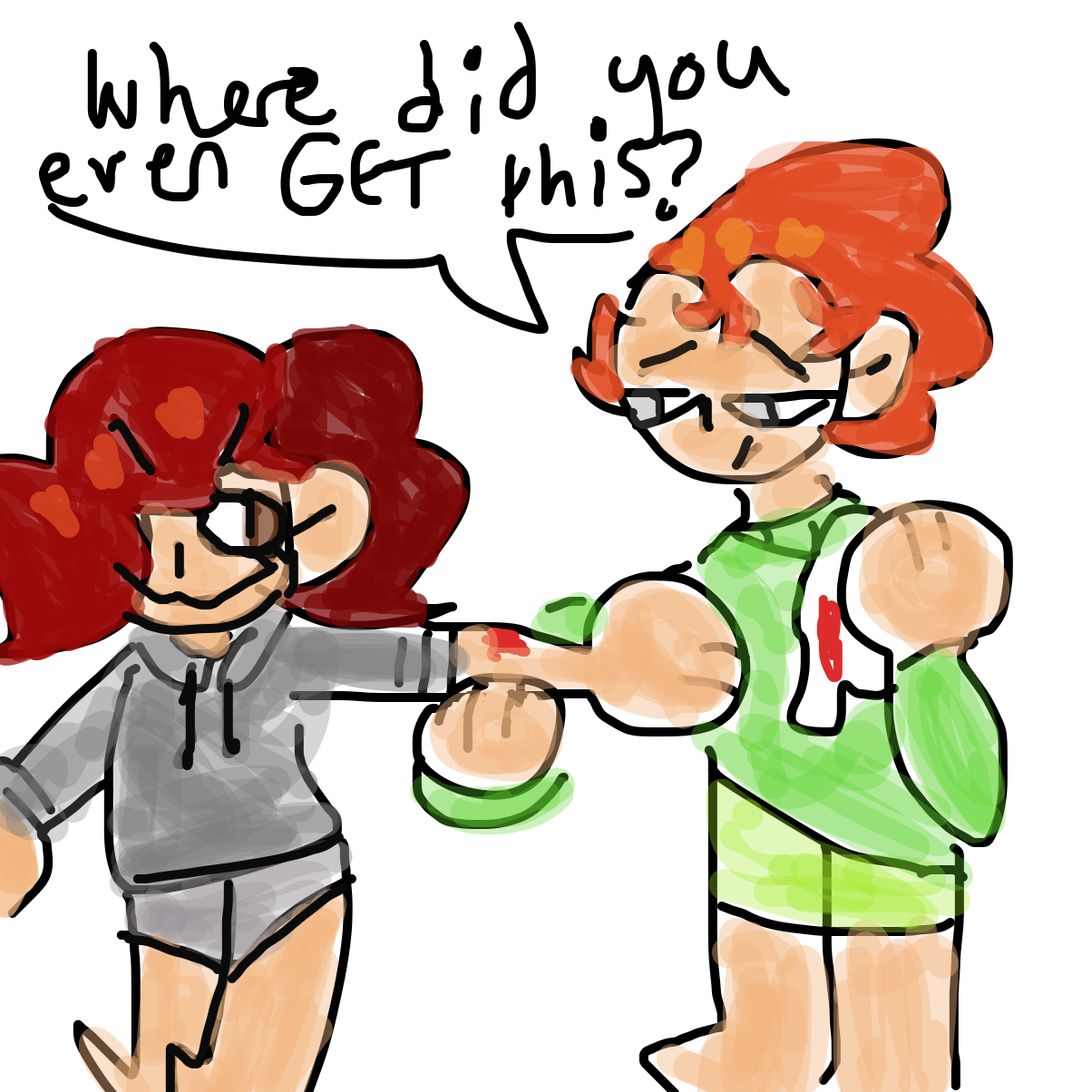 Drawing in wound  by user2948567301