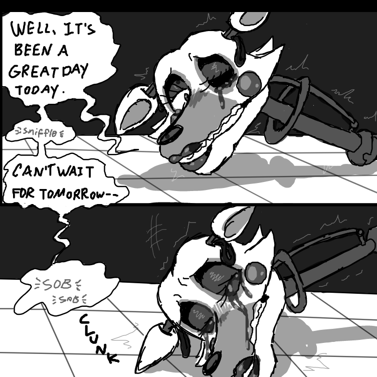 It sucks being a mangle - Online Drawing Game Comic Strip Panel by ⚰
