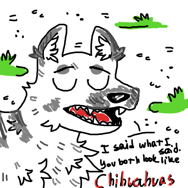 Drawing in foxes and wolfs are similar in my style by Pupy