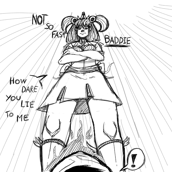 Oh No! The bluff didn't pay off! - Online Drawing Game Comic Strip Panel by Mothbunita