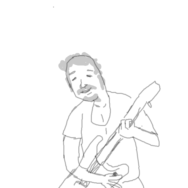 Drawing in Carlos Santana by HelpMe
