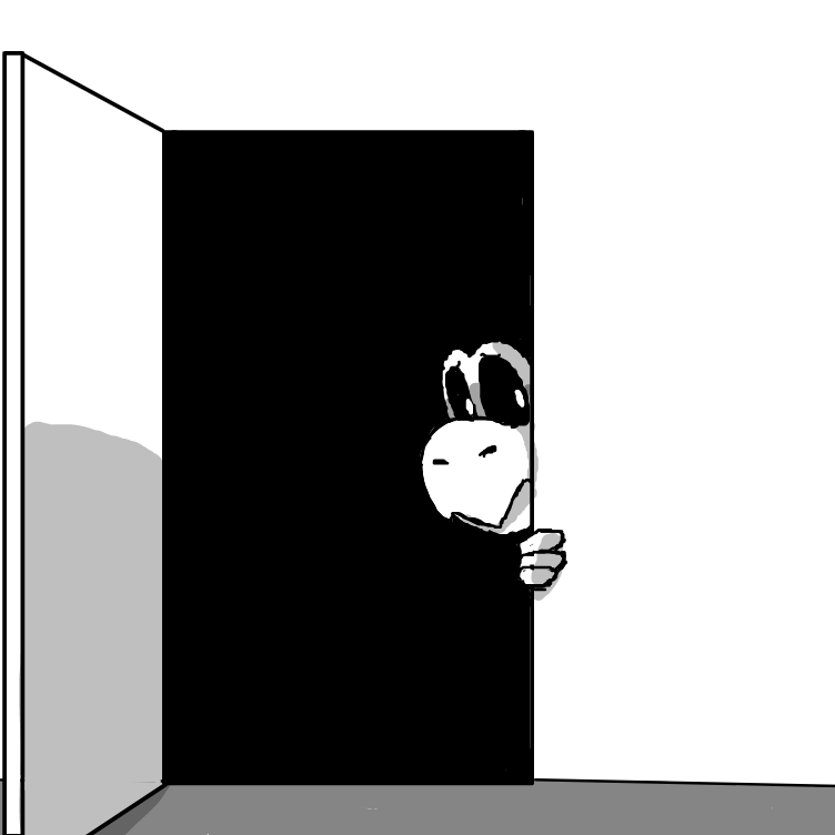 Is this safe to do? Am I allowed in? Or should I keep my distance still? - Online Drawing Game Comic Strip Panel by ⚰