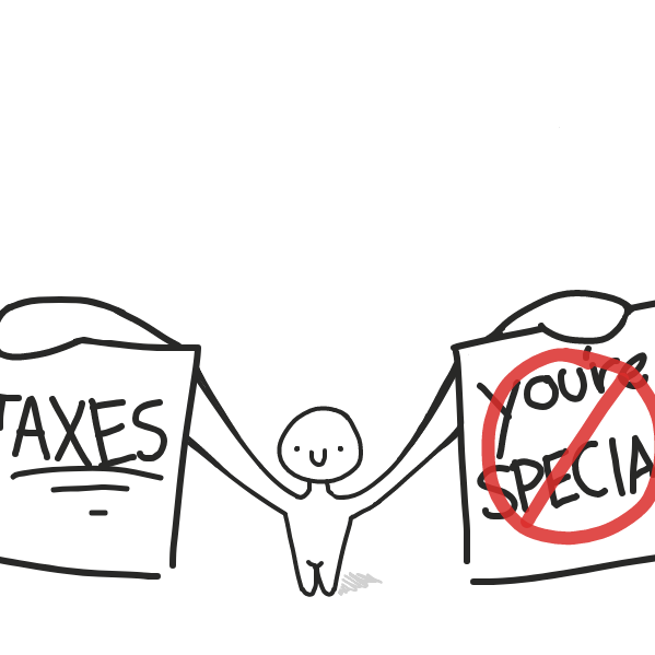 actually i kinda think ppl are special but it fit on the card better than what i rly wanted ta write. . . - Online Drawing Game Comic Strip Panel by Cake Emoji