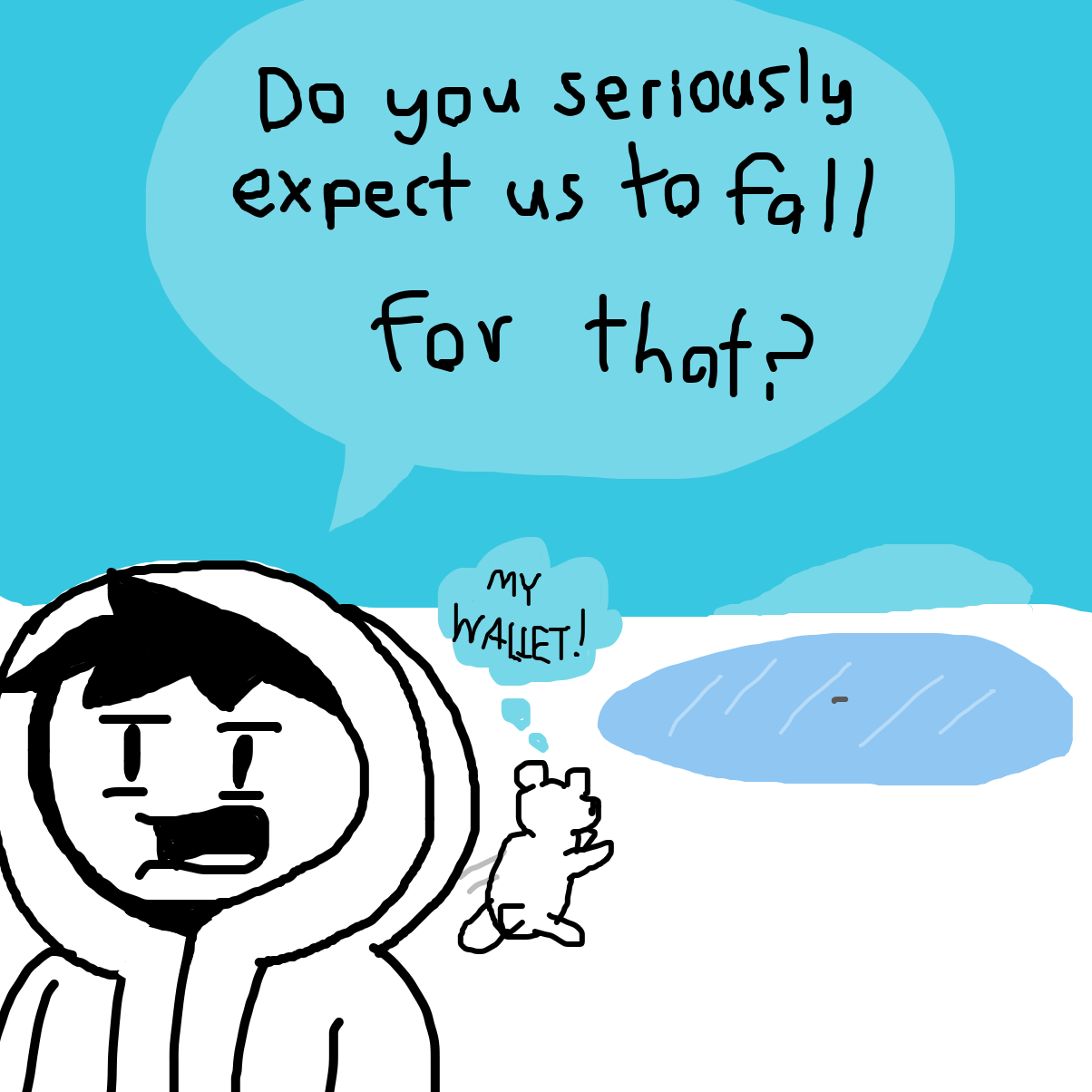 Drawing in Snow Walk by Dungle