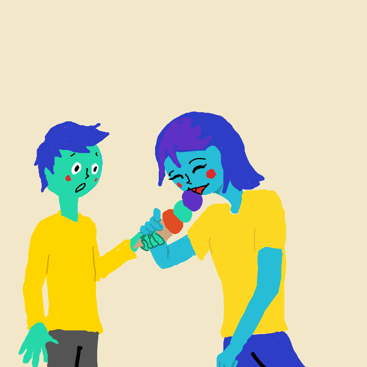 Drawing in swelter by Scribbledabble