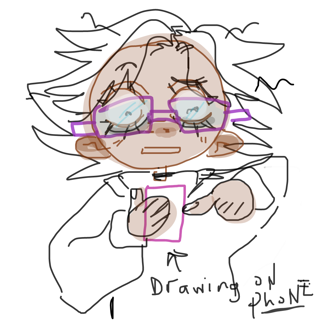 Drawing in I'm low-key struggling by RottenPumpkins