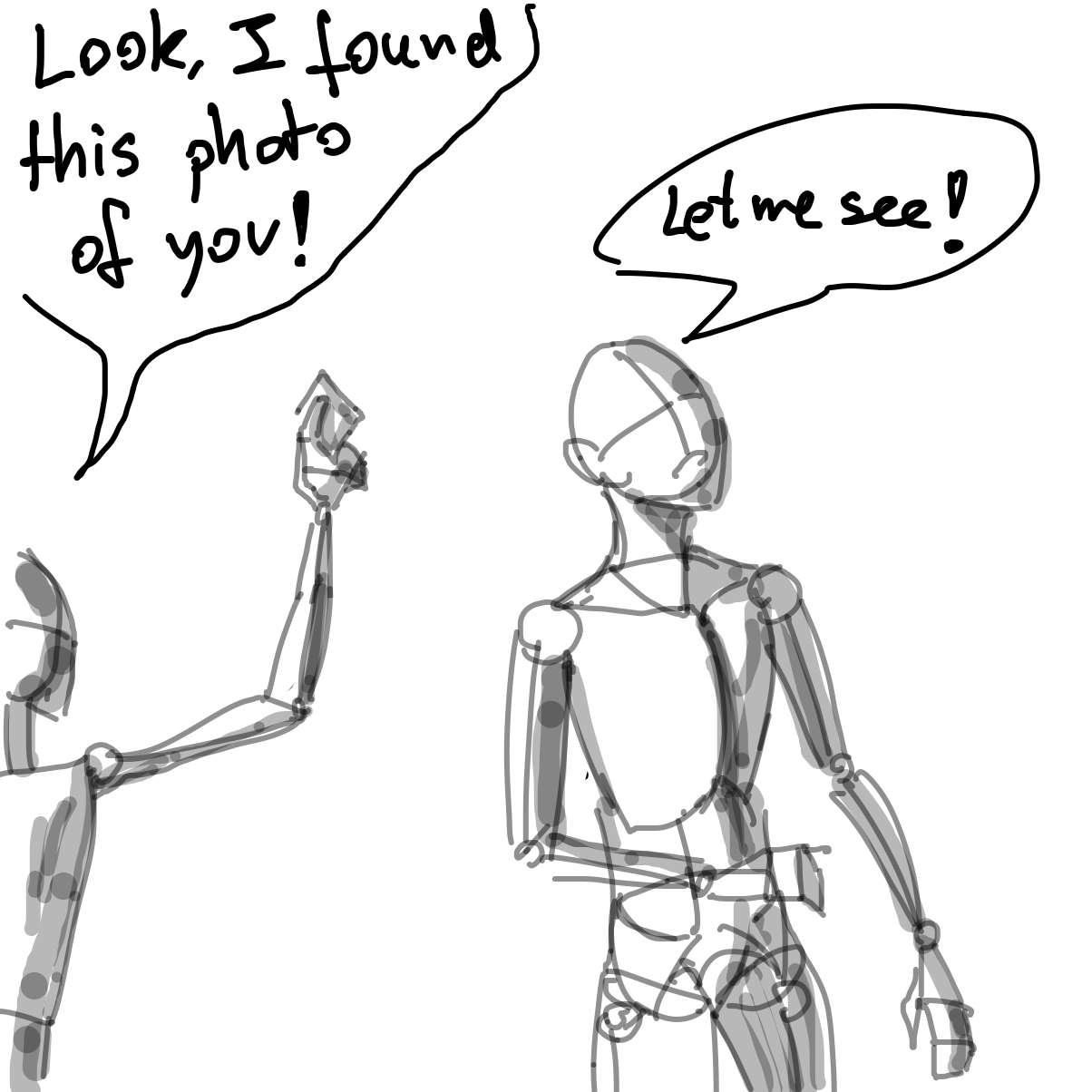 Didnt want to add too much to not break the stickman topic - Online Drawing Game Comic Strip Panel by Scribbledabble