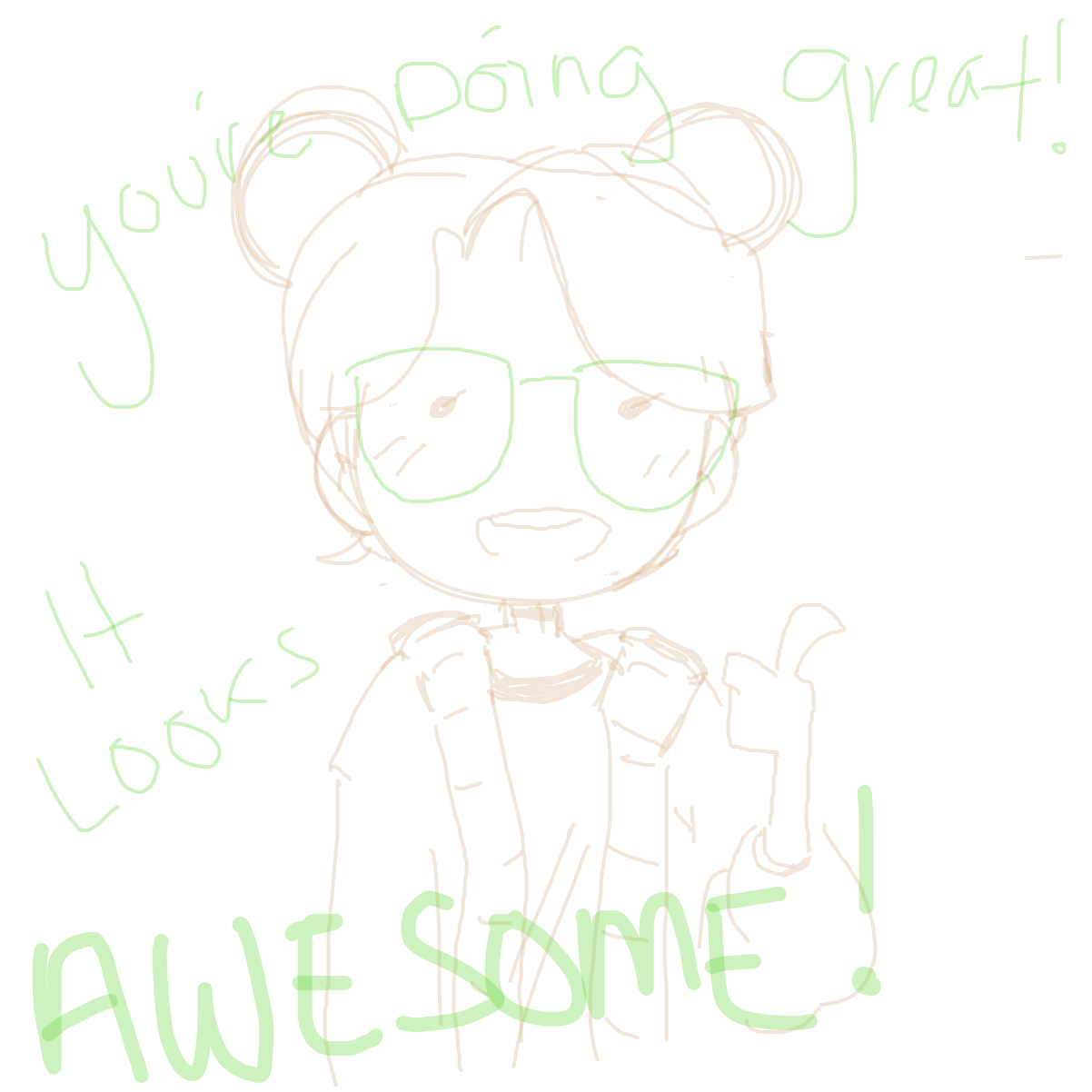 Encouragement!1 - Online Drawing Game Comic Strip Panel by .:Bear:.