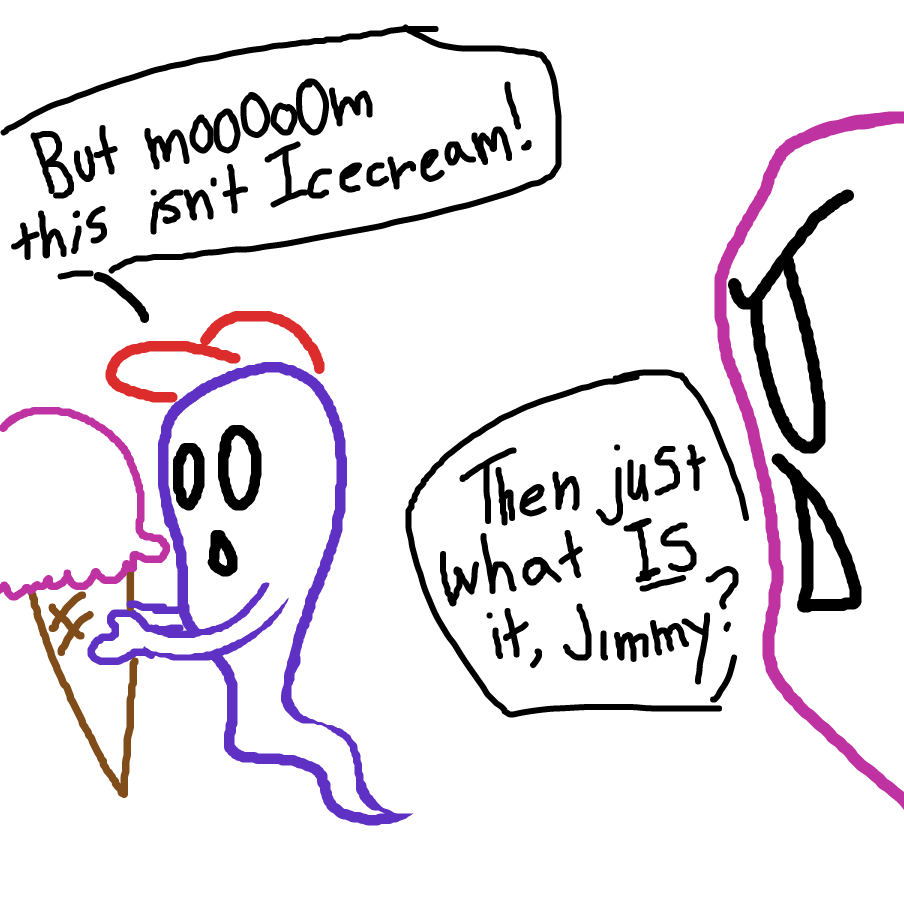 Drawing in NO I WILL NOT LISTEN TO YOU by TFD