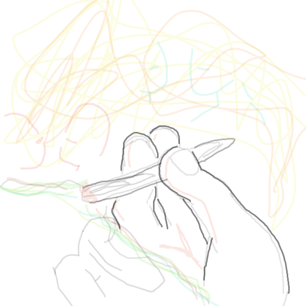 Drawing in marijuana  by HelpMe