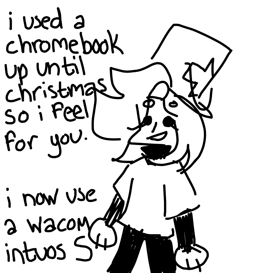 Drawing in Hi im on my chromebook! by wrecktangle
