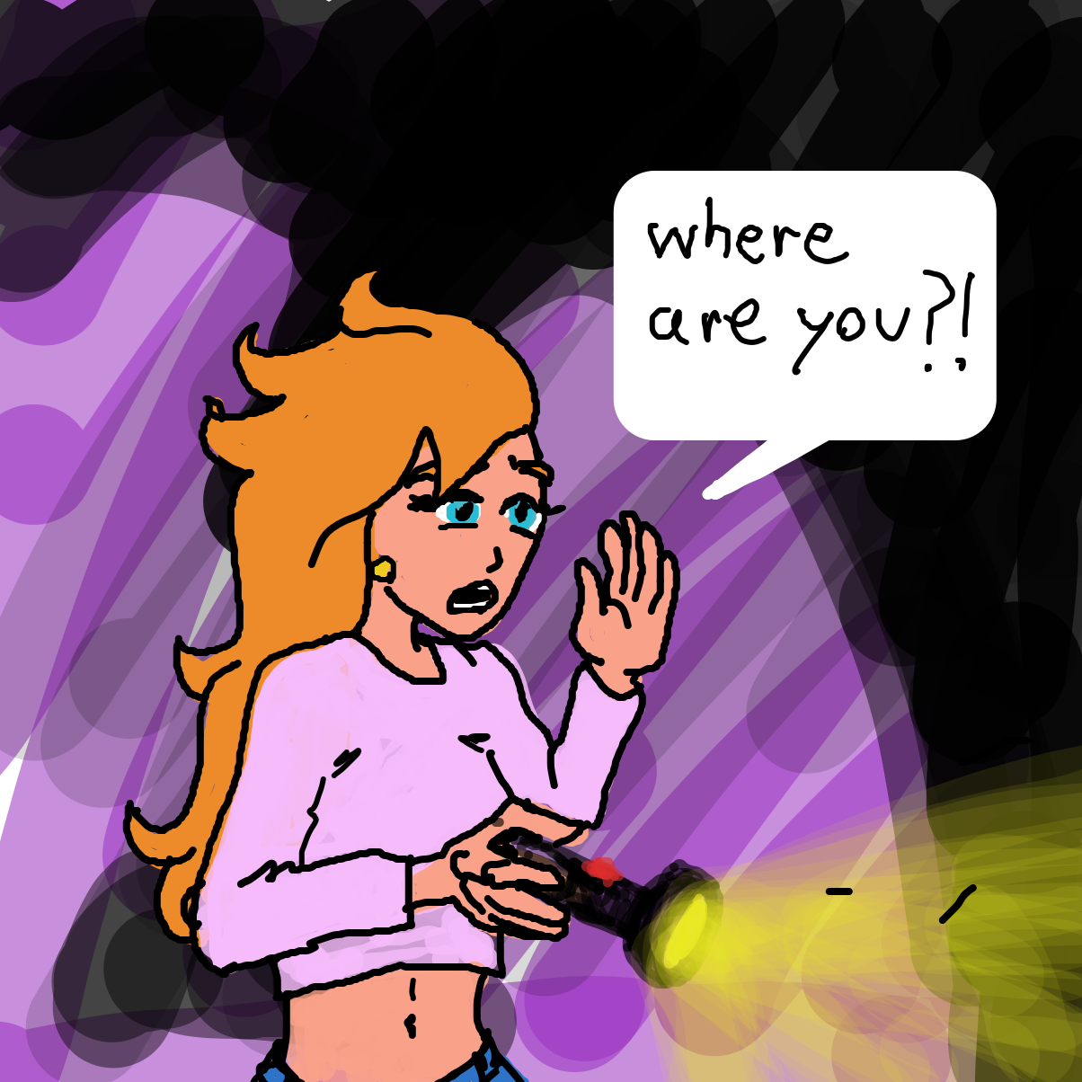 Drawing in Because it ends on a cliffhanger by Scribbledabble