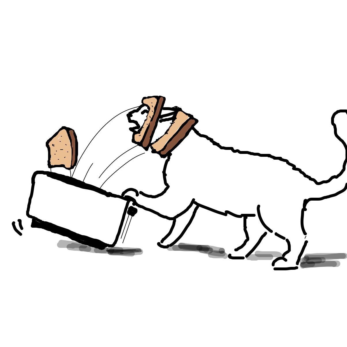 Drawing in Toast cat by Scribbledabble