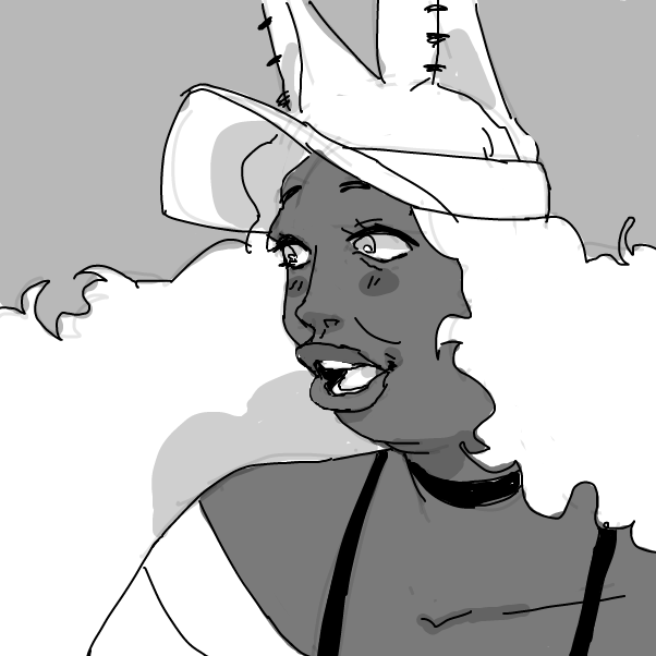 Drawing in Champ by cuppapeach