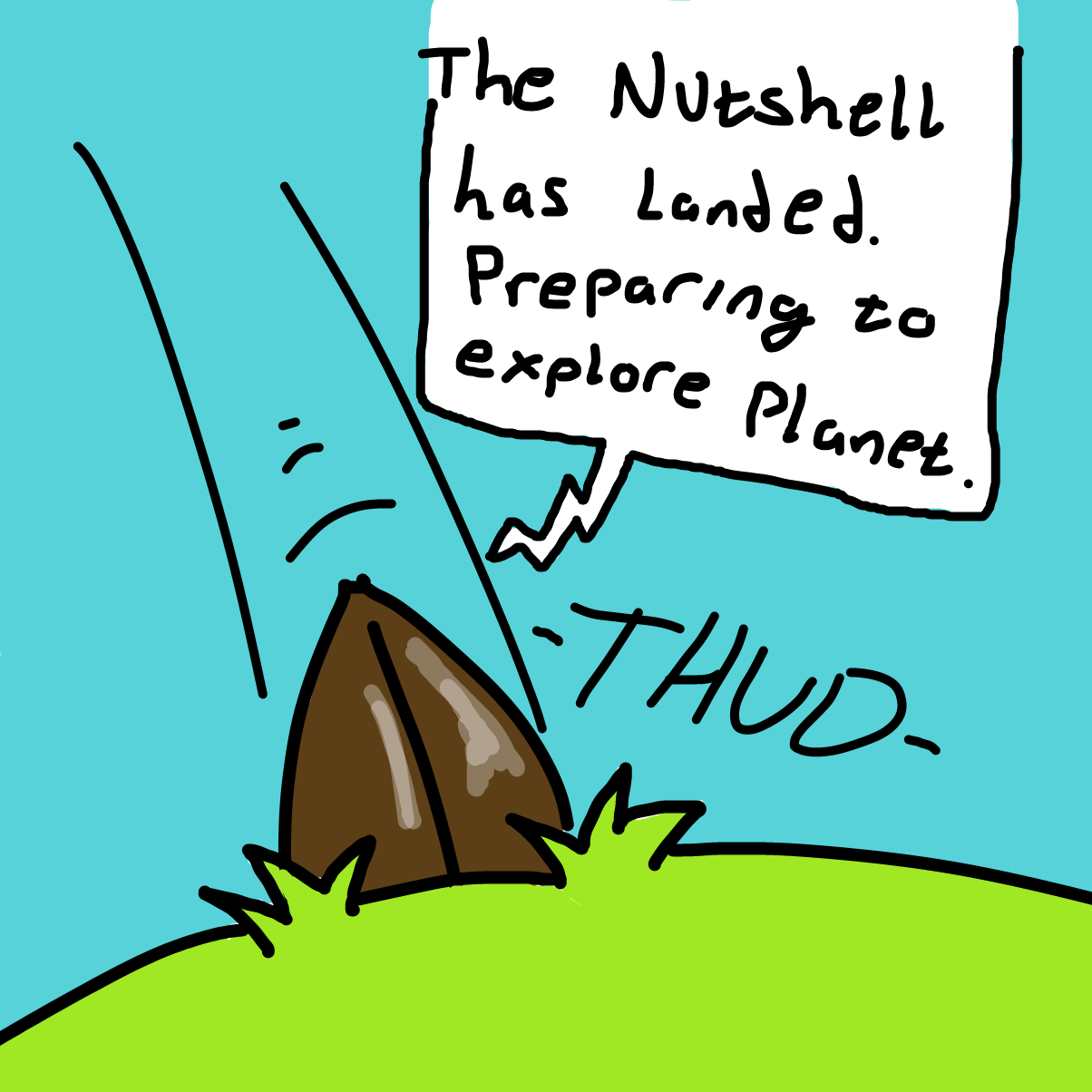 😮 space aliens!  - Online Drawing Game Comic Strip Panel by CherryFlavored