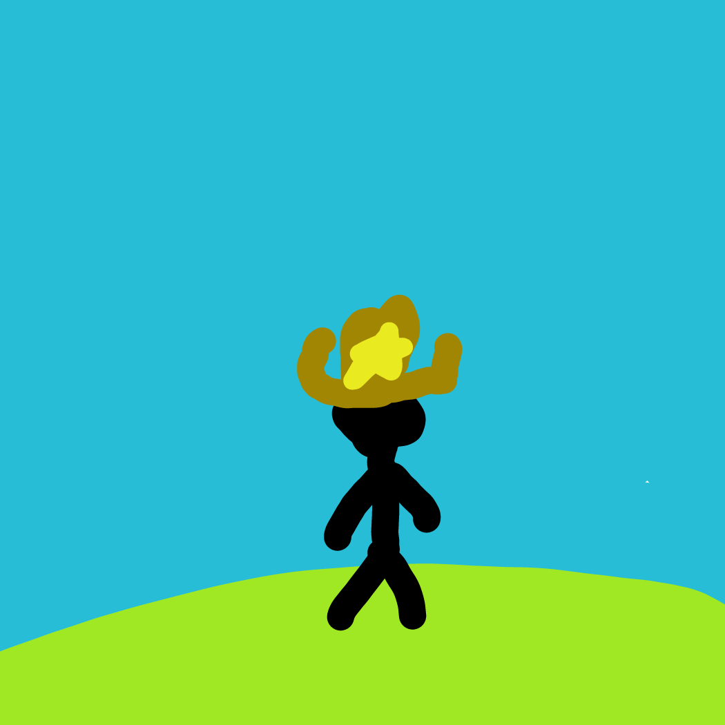 Now he has a cowboy hat - Online Drawing Game Comic Strip Panel by Pikaball