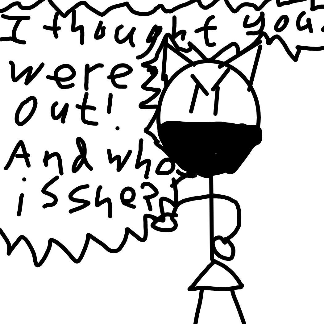 Uh oh... - Online Drawing Game Comic Strip Panel by Pikaball