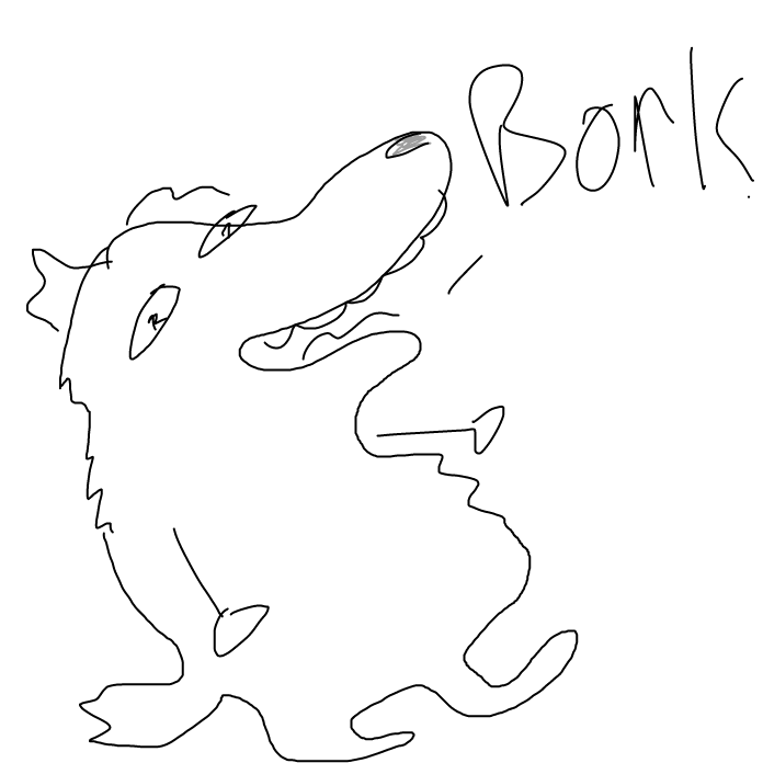 Drawing in Dog by Michael_Mayonaise