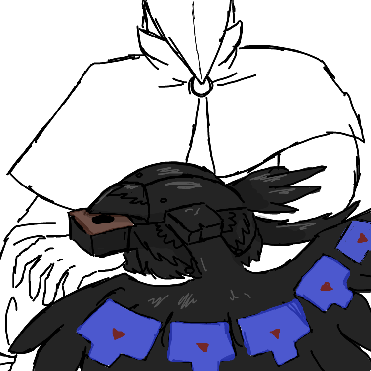 Crow disk? - Online Drawing Game Comic Strip Panel by ⚰