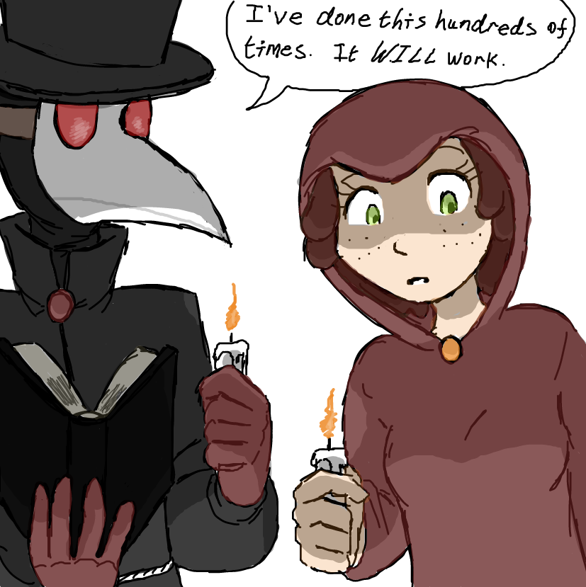 I almost coloured Dylan's hair red. - Online Drawing Game Comic Strip Panel by ⚰