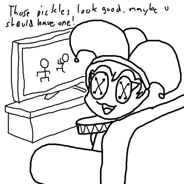 Drawing in What will Dylan have today? by Pail