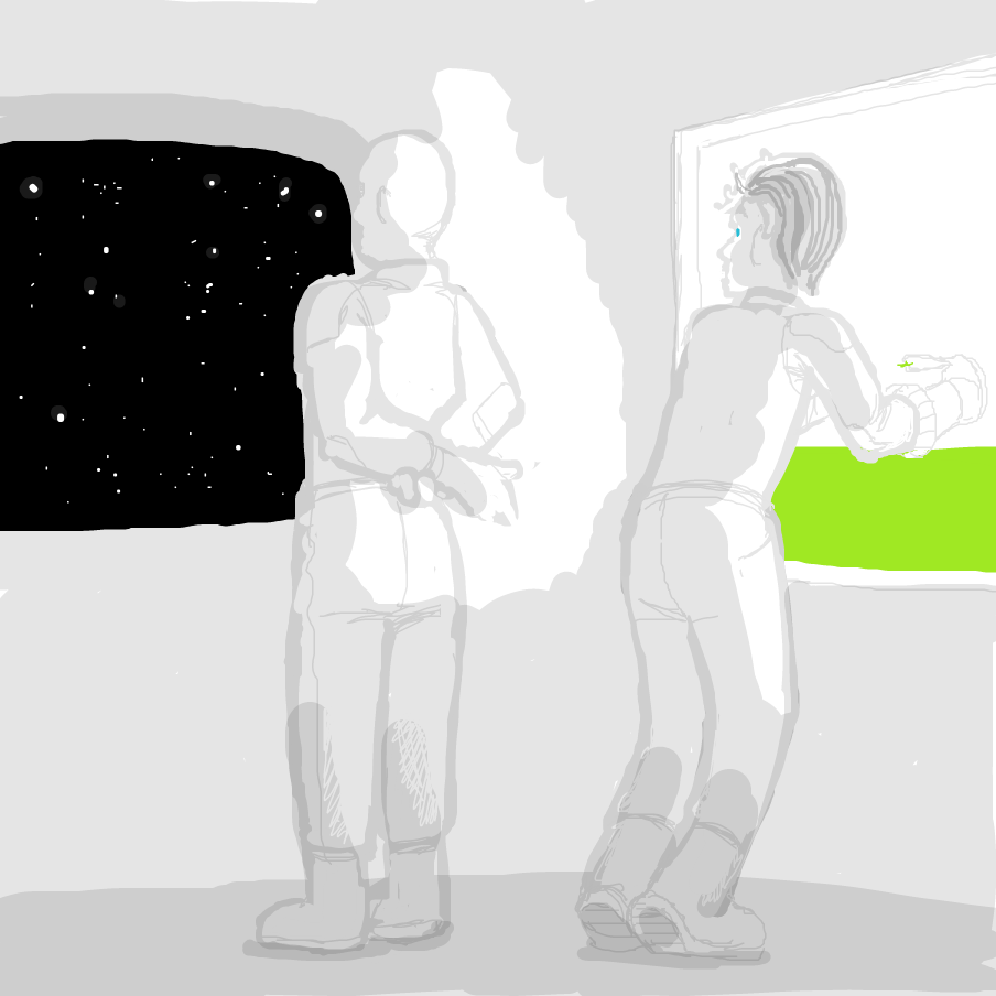 Drawing in En el espacio by TFD