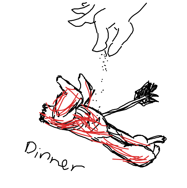 Drawing in bunni loaf by HelpMe