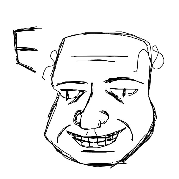 Drawing in E by Derren