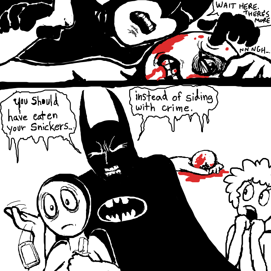 Drawing in Snickers by TFD