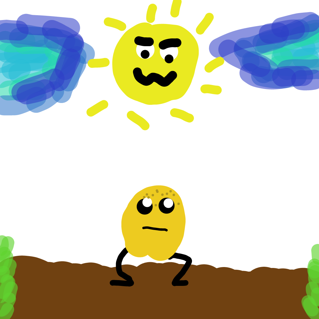 Drawing in Birth of Potato by SellOut267