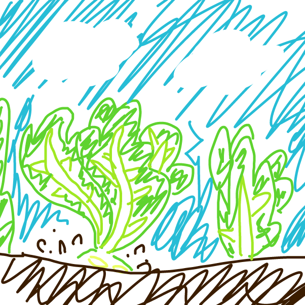 Drawing in Lettuce Demon by Fingerpains