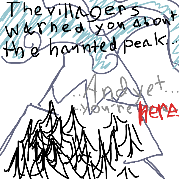 Drawing in the mountain by Fingerpains