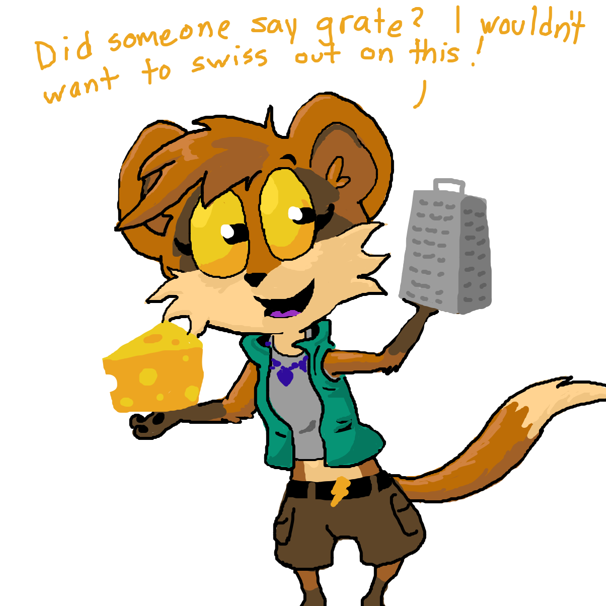 Cheese puns - Online Drawing Game Comic Strip Panel by Electra