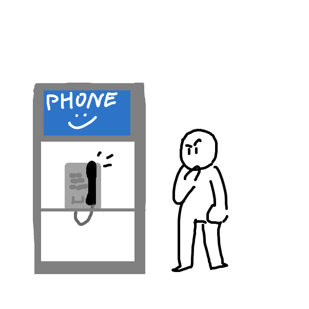 Drawing in The remarkable phone booth by DasGrim