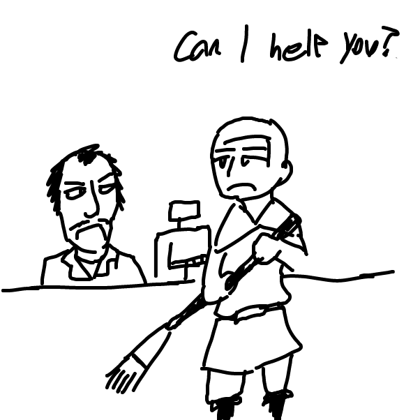 Drawing in Hey, dude by DasGrim