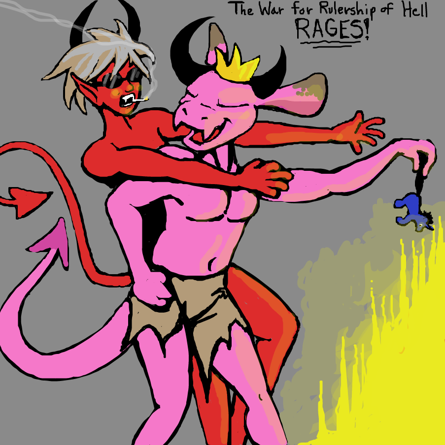 Drawing in the king of demon's by TFD