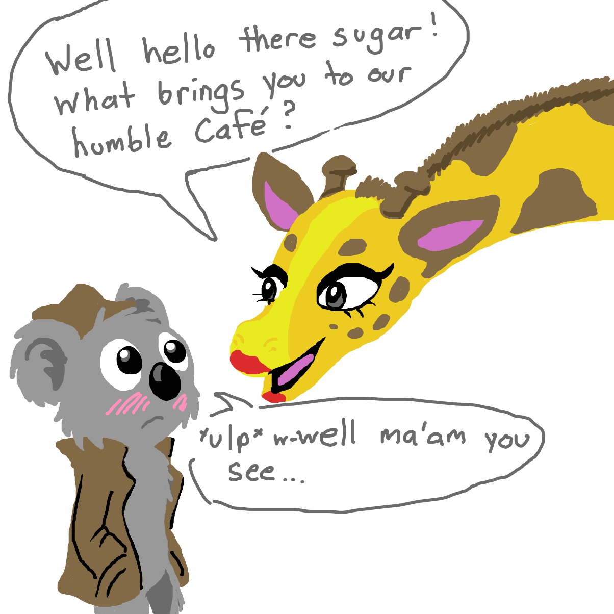  - Online Drawing Game Comic Strip Panel by Electra