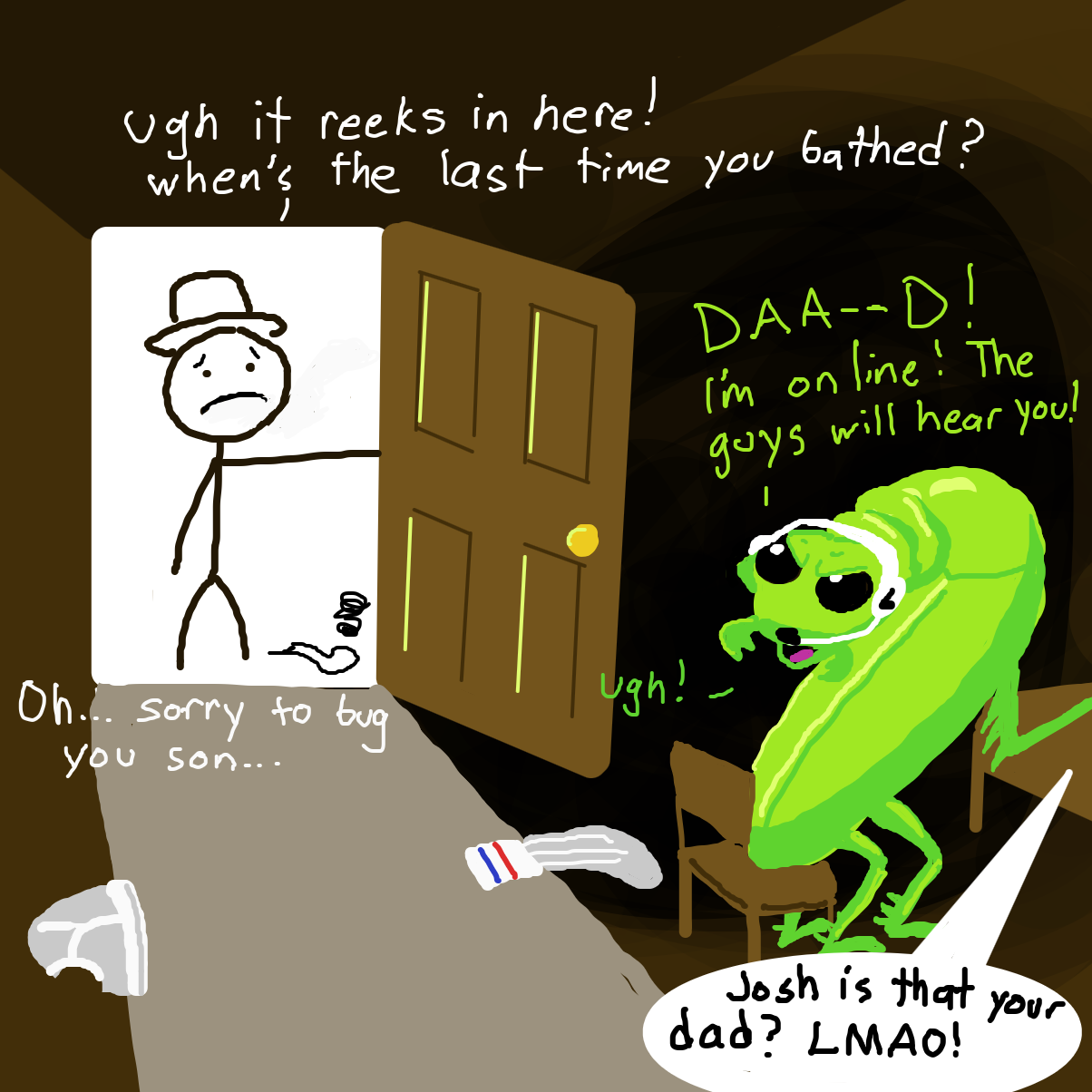  - Online Drawing Game Comic Strip Panel by Electra