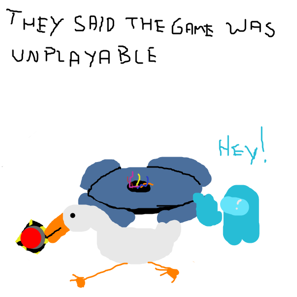 Drawing in Among Goose by Nejt