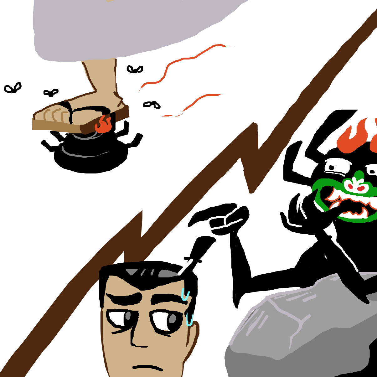 Drawing in GYA_AKUTO'S shenanigans by Electra